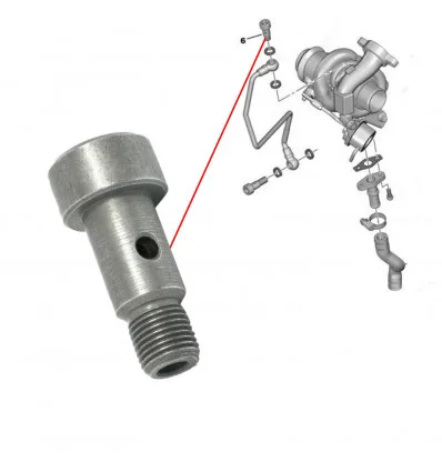 Vis de raccord de turbo pour Citroën Peugeot 1.6 Hdi (court)