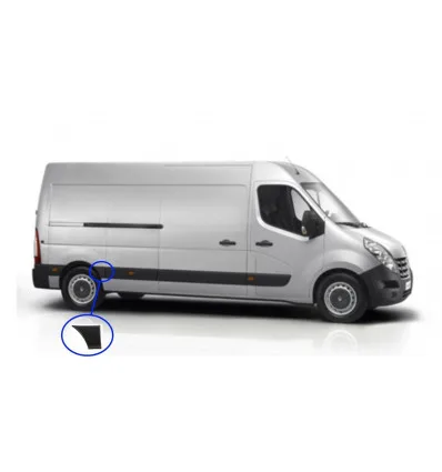 Baguette de protection arriere droit Nissan Interstar Opel Movano Renault Master (partie avant)