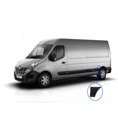 Baguette de protection arriere gauche Nissan Interstar Opel Movano Renault Master (partie avant)