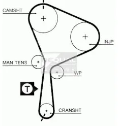 Distribution kit for renault / opel