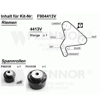 Kit distribution pour Citroën Xantia Xsara Picasso Peugeot 206 306 406 307 2.0 HDi