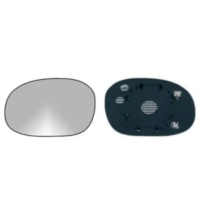 Glace de rétroviseur gauche pour Citroën C2 C3 Peugeot 1007 206
