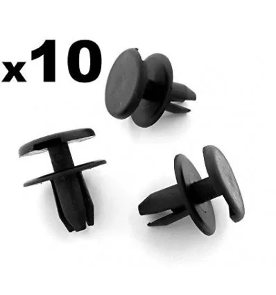 10 Opel Astra G front bumper fixing clips