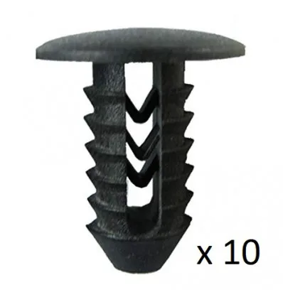 10 Clips de fixation pare choc pour Fiat
