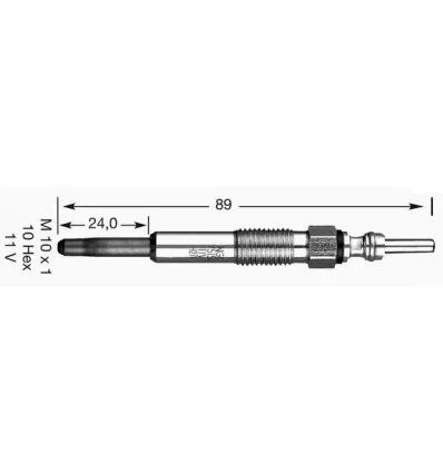 4 Glow plugs Opel Renault Clio Megane Scenic Laguna Kangoo Trafic Master 1.5 1.9 2.2 Dci