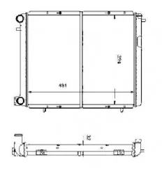 Radiateur de refroidissement pour Renault 19 R19