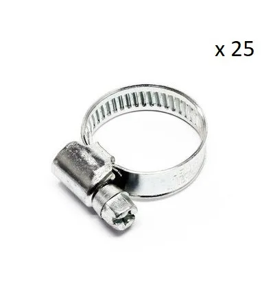 Boite de 25 Colliers de serrage durite diametre 32-50