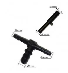 Réducteur et T de tuyau de lave-glace diamètre 5/4mm