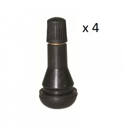 Valves de roue courtes TR413 x 4