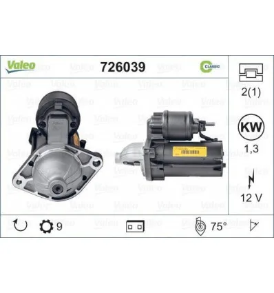 Starter Fiat Panda Opel Combo Corsa D Tigra