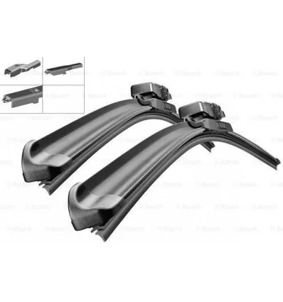 Balais d'essuie-glace avant pour Alfa Romeo Mito Chevrolet Aveo Fiat Punti Ford Fiesta 6 Opel Corsa