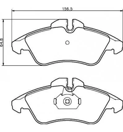 Plaquettes de frein avant Mercedes-Benz Classe V Sprinter Vito pour Volkswagen LT 28-35 28-46