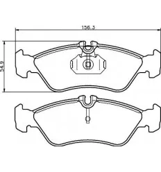 Plaquettes de frein arrière Mercedes-Benz Sprinter pour Volkswagen LT 28-35 28-46
