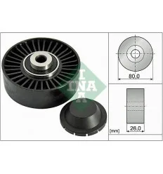 Galet enrouleur pour Alfa Romeo 147 156 Fiat Brava Bravo Doblo Idea Punto Stilo Lancia Lybra Musa