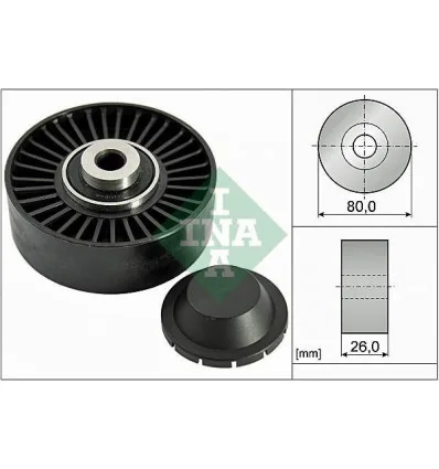 Galet enrouleur pour Alfa Romeo 147 156 Fiat Brava Bravo Doblo Idea Punto Stilo Lancia Lybra Musa