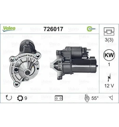 Démarreur pour Citroën Berlingo BX Evasion Jumper Fiat Ducato Lancia Zeta