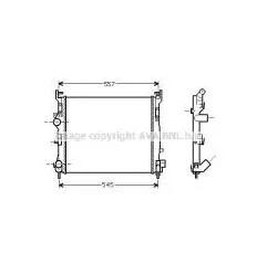 Radiateur de refroidissement moteur pour Renault Clio Thalia Symbol