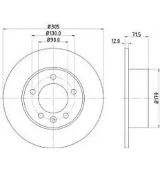 Jeu de Disque ar pour Renault Master de 06/10