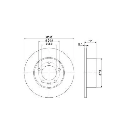 Jeu de Disque ar pour Renault Master de 06/10