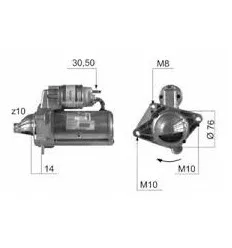 Démarreur Valéo pour Renault Laguna 2.0dCi
