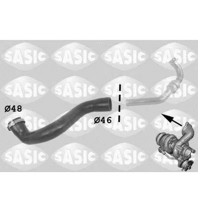 Durite de turbo Renault Mégane II Scénic II 1.5 DCI