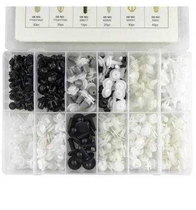 Clips en plastique coffret pour peugeot / citroen 345 pcs