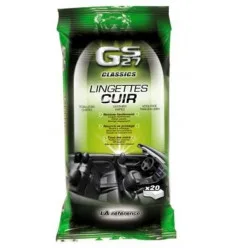 35 Lingettes nettoyantes Triple Action pour le Cuir GS27