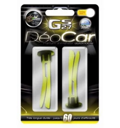 2 Désodorisants Déocar Jaune Monoï