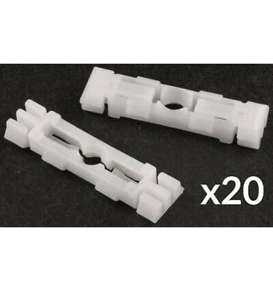 Lot de 20 clips de fixation enjoliveur de pavillon - baguette de porte - enjoliveur de pare-brise Seat VW  