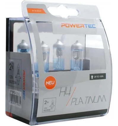 Coffret de 2 ampoules H4 9003 platinium