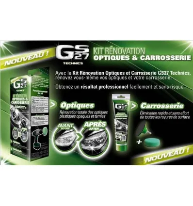 Optical, headlight and bodywork renovator kit