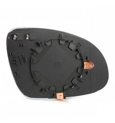 Glace de rétroviseur gauche dégivrant avec support pour Volkswagen Golf 5 et Passat