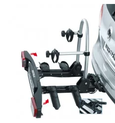 Porte velo sur attelage 2 velos rabattablepliable