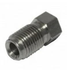 Bague ecrou mâle décolletée M10x100 pour tuyau rigide diamètre 4.75mmPour tuyau cuivre aluminium acier et cupronickel