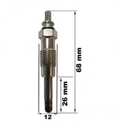 Bougie de préchauffage pour Renault Mégane 1 Scénic 1 1.9D 65cv