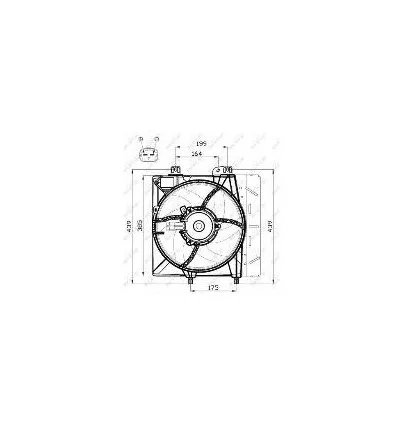 Ventilateur de refroidissement pour Peugeot Citroën