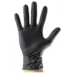 Boite gants noirs nitrile taille L