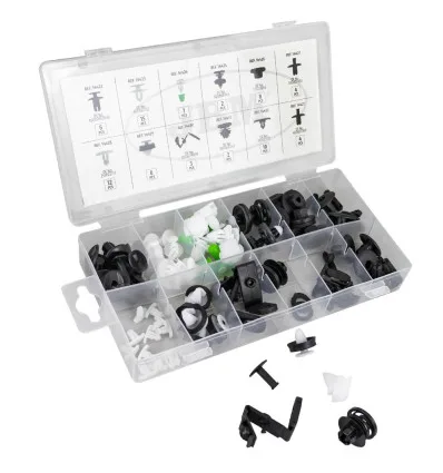 KIT DE 79 CLIPS POUR PANNEAUX DE PORTE/TAPISSERIE VAG/SEAT/SKODA