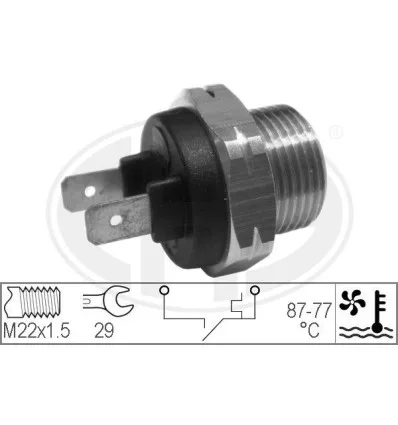 Interrupteur de température ventilateur de radiateur pour Citroën Peugeot Renault