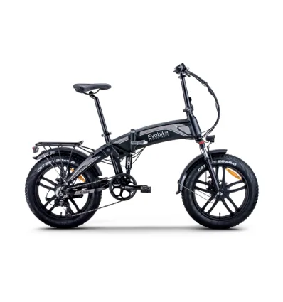 Bicicletta elettrica pieghevole nera LONDRES Evobike 36V 10Ah 360 Wh