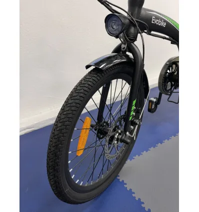 Vélo électrique pliable noir DUBLIN Evobike 36V 7.5AH 270 Wh