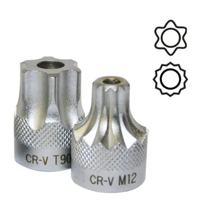 Cuscinetto 6 punte Torx 1/2" inviolabile t70