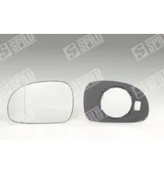 Glace de rétroviseur droit avec support Peugeot 406