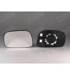 Glace de rétroviseur gauche avec support dégivrant Opel Agila