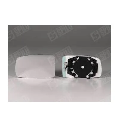 Mirror glass right + heated support Fiat Panda