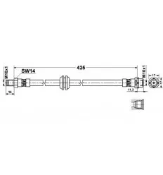 Flexible de frein avant pour BMW serie 3 E36