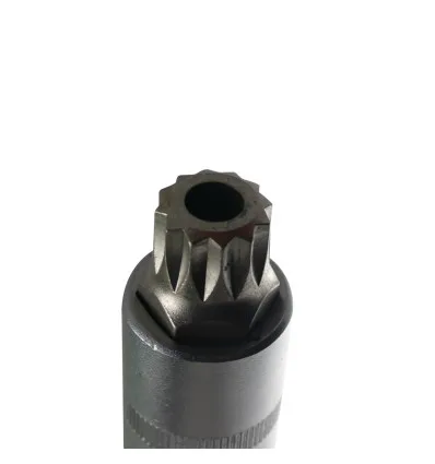 Douille pointe 12 pans XZN 1/2" inviolable m16x58mm