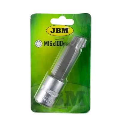 Douille pointe 12 pans XZN 1/2" inviolable m16x100mm