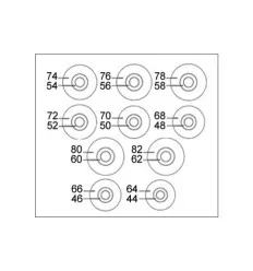 Vis de rechange m18 pour 52494