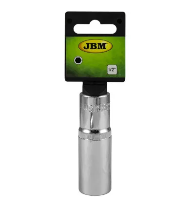 Socket 1/2" 6-lobe 75mm long, 17mm, chrome